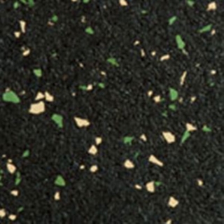 Picture of Roppe - Recoil Fitness Flooring Square Edge Tiles 20% Chip 1/4 Gauge Hunter Green Ivory