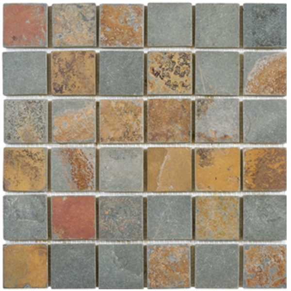 Picture of Bati Orient - Slate Mosaic Rust Slate