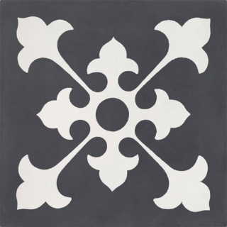 Picture of Bati Orient - Cement Tiles Classic Off White Antracite