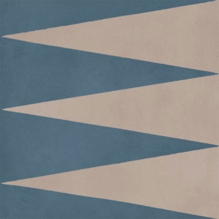 Picture of Bati Orient - Cement Tiles Modern Arrow Deep Blue and Beige