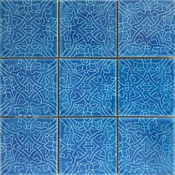Picture of Bati Orient - Geometric Pattern Blue Mix