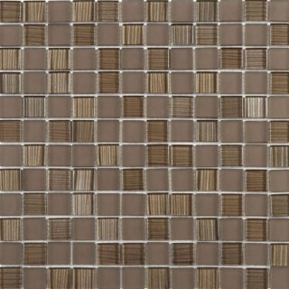 Picture of Bati Orient - Glass Mosaic 7/8 x 7/8 Brown Matte & Polished Mix