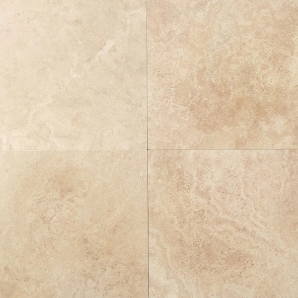 Picture of American Olean - Stone Source Travertine 16 x 16 Honed Mediterranean Ivory Tumbled