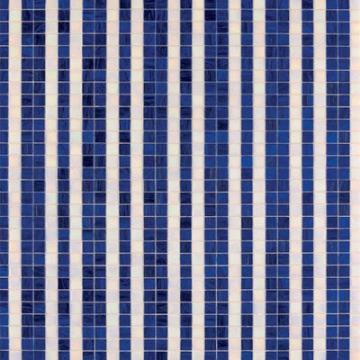 Picture of Bisazza Mosaico - Decori 20 - Righe Bianco Blu