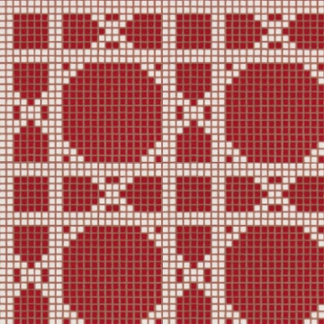Picture of Bisazza Mosaico - Decori Opus Romano - Vienna Rosso