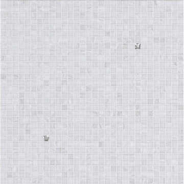 Picture of Bisazza Mosaico - Decori 10 - Rain Rain White