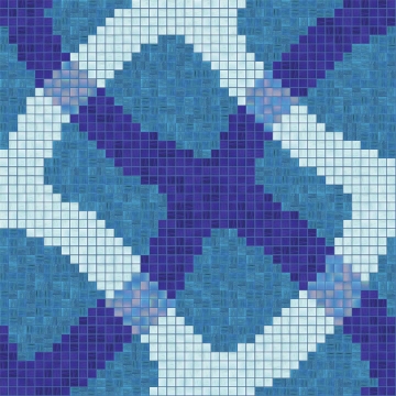 Picture of Bisazza Mosaico - Decori 20 - Mirage Blue Mirage Blue