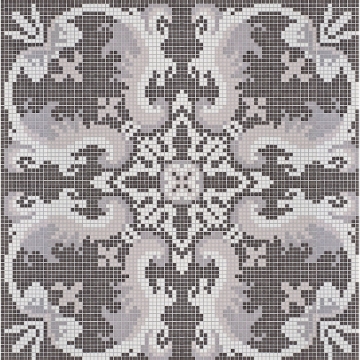 Picture of Bisazza Mosaico - Decori Opus Romano - Olimpia Olimpia Dark Grey