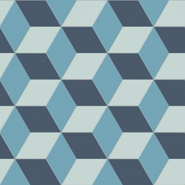 Picture of Bisazza Mosaico - Cementiles Decorations Hex Cubic Pacific