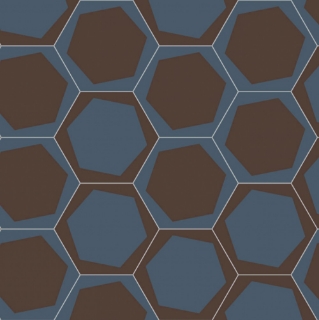 Picture of Bisazza Mosaico - Cementiles Decorations Hex On Off Night