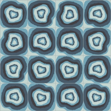 Picture of Bisazza Mosaico - Cementiles Decorations Square Brazilian Agata Blu