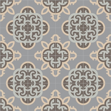 Picture of Bisazza Mosaico - Cementiles Decorations Square Clockwork Rhino