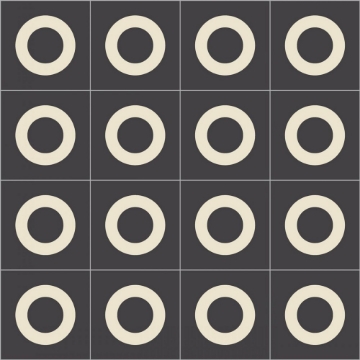 Picture of Bisazza Mosaico - Cementiles Decorations Square Lens Nero