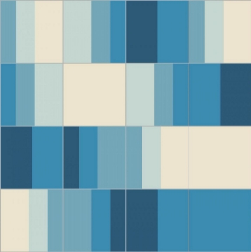 Picture of Bisazza Mosaico - Cementiles Decorations Square Swing Indigo