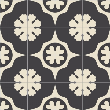 Picture of Bisazza Mosaico - Cementiles Decorations Square Twiggy Nero