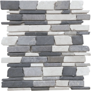 Picture of Bati Orient - Opus Mosaic Baguette Stone Random Grey Black Mix