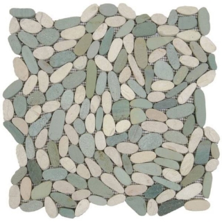 Picture of Bati Orient - Pebbles Sliced Matte White/Green