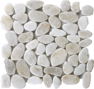 Picture of Bati Orient - Pebbles Sliced Polished White