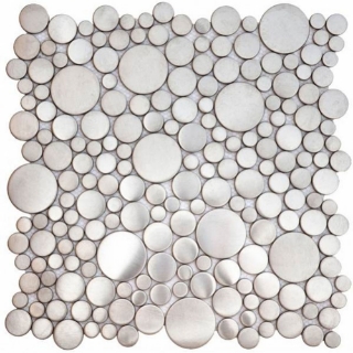 Picture of Bati Orient - Round Mosaic Inox Brushed Silver