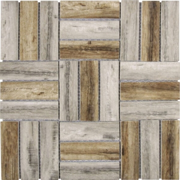 Picture of Bati Orient - Stacked Square Wood Beige/Brown