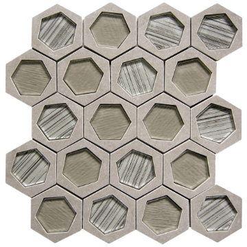 Picture of Bati Orient - Stone Hexagon White/Grey/Beige