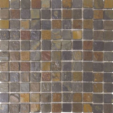 Picture of Bati Orient - Stone Mosaic 1 x 1 Rust Slate