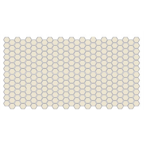 Picture of American Olean - Unglazed ColorBody Mosaic Hexagon 1 x 1 Biscuit