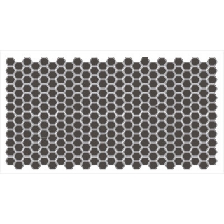 Picture of American Olean - Unglazed ColorBody Mosaic Hexagon 1 x 1 Black