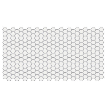 Picture of American Olean - Unglazed ColorBody Mosaic Hexagon 1 x 1 Ice White