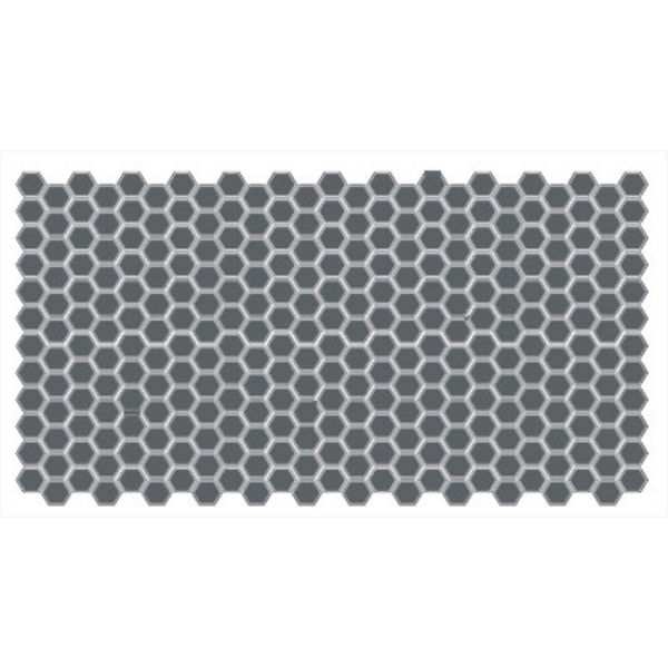 Picture of American Olean - Unglazed ColorBody Mosaic Hexagon 1 x 1 Charcoal