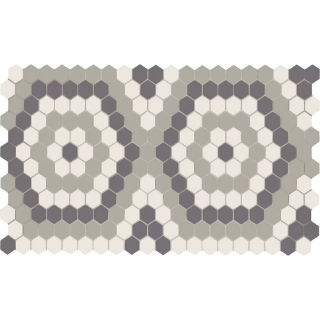 Picture of American Olean - Unglazed ColorBody Mosaic Hexagon Patterns Vintage Revival Hex
