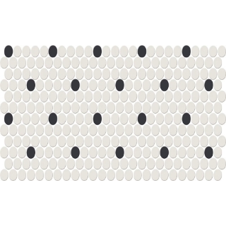 Picture of American Olean - Unglazed ColorBody Mosaic Penny Round Patterns Retro Dot