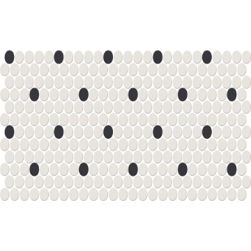 Picture of American Olean - Unglazed ColorBody Mosaic Penny Round Patterns Retro Dot