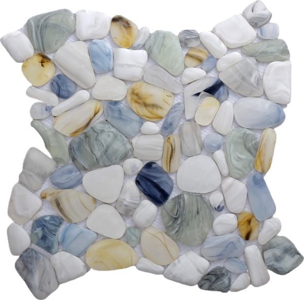 Picture of Bati Orient - Frosted Glass Round Pebble Multicolor