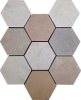 Picture of Bati Orient - Marble Hexagon Mosaic Beige Brown Mix