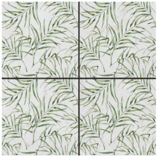 Picture of Bati Orient - Marble Palm Leaf Green