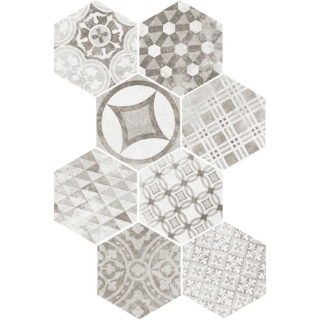 Picture of Equipe - Hexatile Cement Garden Decos Garden Grey