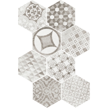 Picture of Equipe - Hexatile Cement Garden Decos Garden Grey