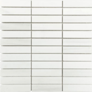 Picture of Tesoro - Metropolitan Stone Stacked Mosaic 1 x 4 White Dolomite