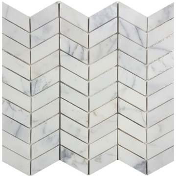 Picture of Tesoro - Metropolitan Stone Chevron Mosaic Calacatta Gold