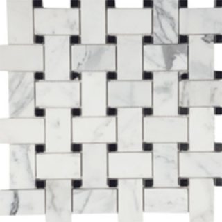 Picture of Tesoro - Metropolitan Stone Basketweave Mosaic Calacatta Gold
