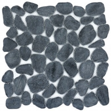 Picture of Emser Tile - Cultura Marble Pebble Mosaic Black