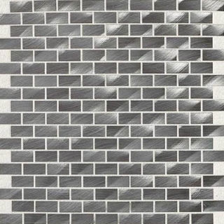 Picture of Daltile - Structure 1/2 x 1 Brick Joint Mosaic Gunmetal