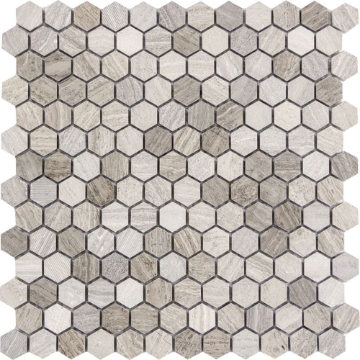 Picture of Emser Tile - Metro Hexagon Mix 1 x 1 Gray