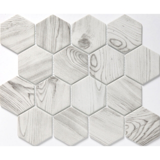 Picture of Emser Tile - Echo Hexagon 3 White
