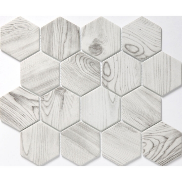 Picture of Emser Tile - Echo Hexagon 3 White