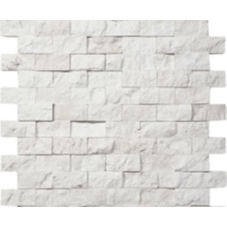 Picture of Tesoro - Pietra Antica Antiqued Stones Split Face Mosaic 1 x 2 Imperial Pearl