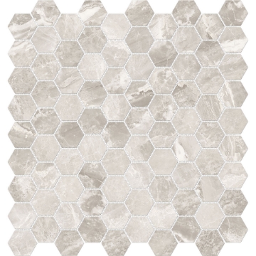 Picture of Tesoro - Mayfair Hexagon Polished Stella Argento