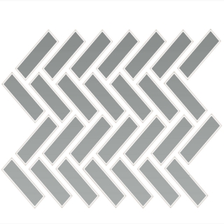 Picture of Daltile - Color Wheel Mosaic Herringbone Desert Grey