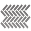 Picture of Daltile - Color Wheel Mosaic Herringbone Suede Grey